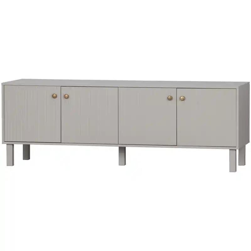 Dagaanbieding WOOOD Madu TV-meubel - Grenen - Wolkengrijs - 56x160x46