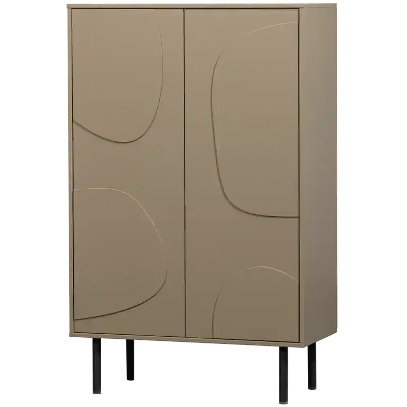 WOOOD Cadiz Opbergkast - Grenen - Mud - 135x85x40 Shop Nu