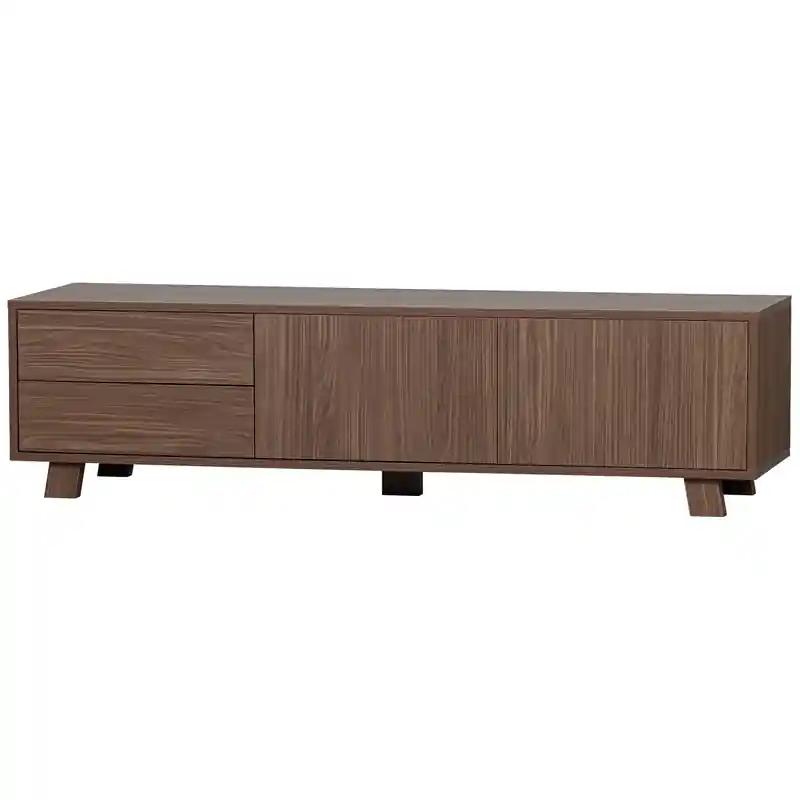 Koop Online WOOOD Seppe TV-meubel - Noten fineer - Noten - 42x160x44