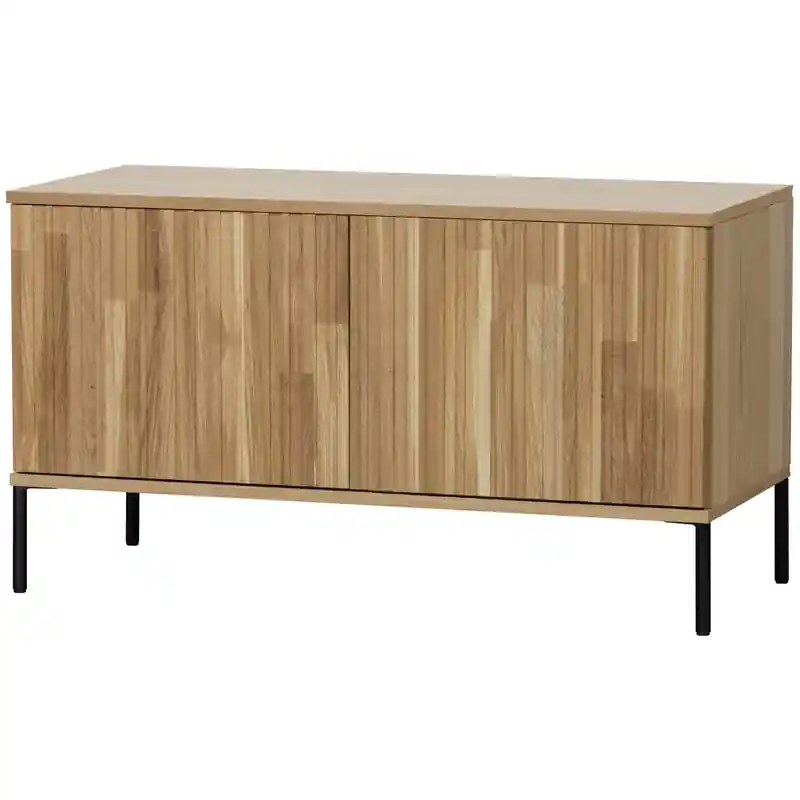 WOOOD New Gravure Tv Meubel - Eiken - Naturel - 56x100x44 Meest Verkocht