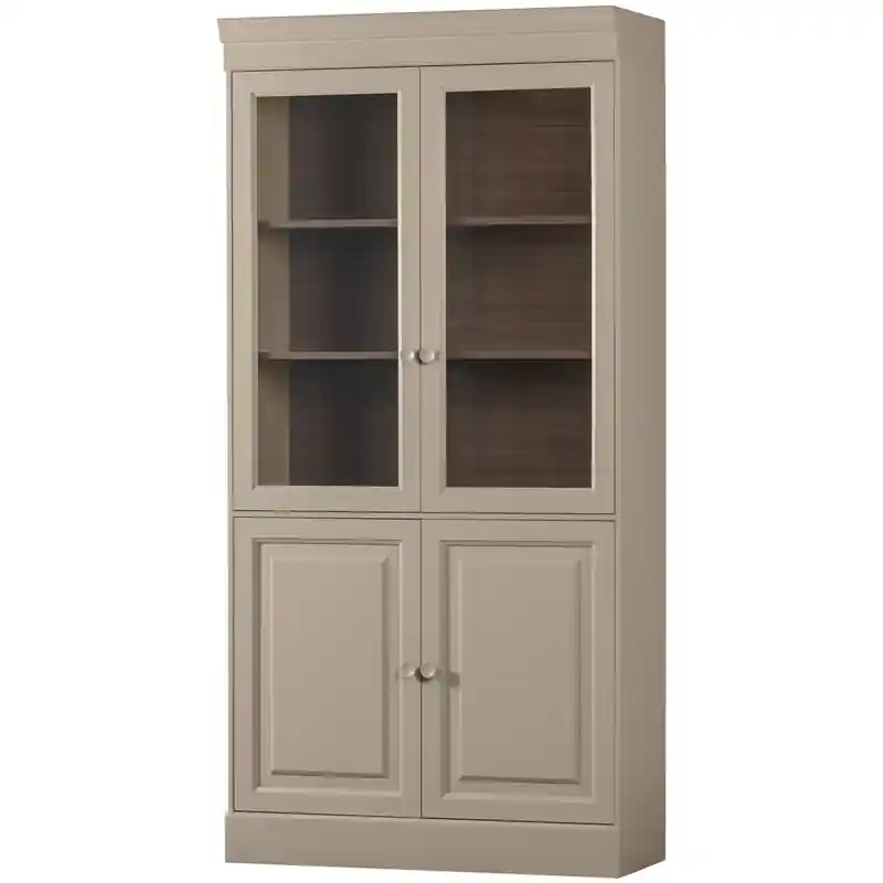 vtwonen Chow 2-deurs vitrinekast - Grenen - Dakargrau - 215x105x40 Bulkbestelling