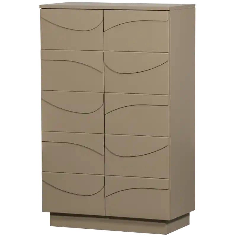 WOOOD Teo Kast - Grenenhout - Mud - 116x72x35 Laatste Versie