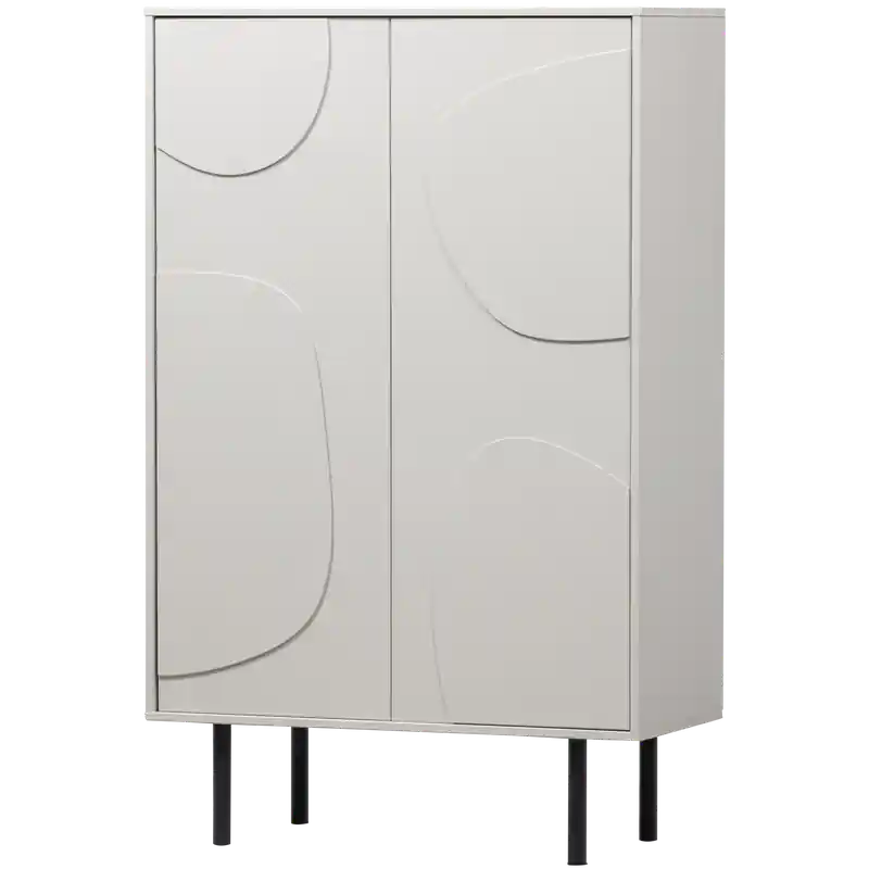 Bestel Nu WOOOD Cadiz Opbergkast - Grenen - Mist - 135x85x40