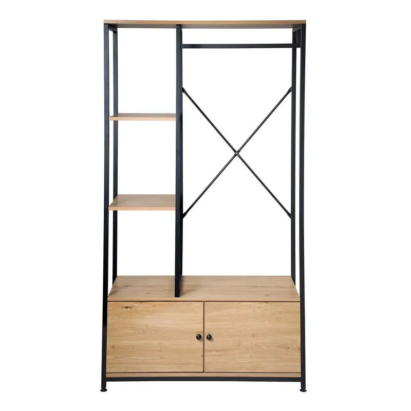 2-deurs kledingkast met legplanken en opbergruimte - H167 cm Speciale Aanbieding
