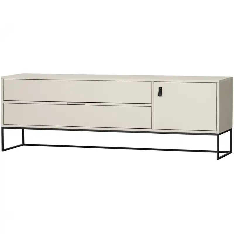 Bestel Nu WOOOD Silas TV meubel - Grenen - Dust - 60,5x180x44