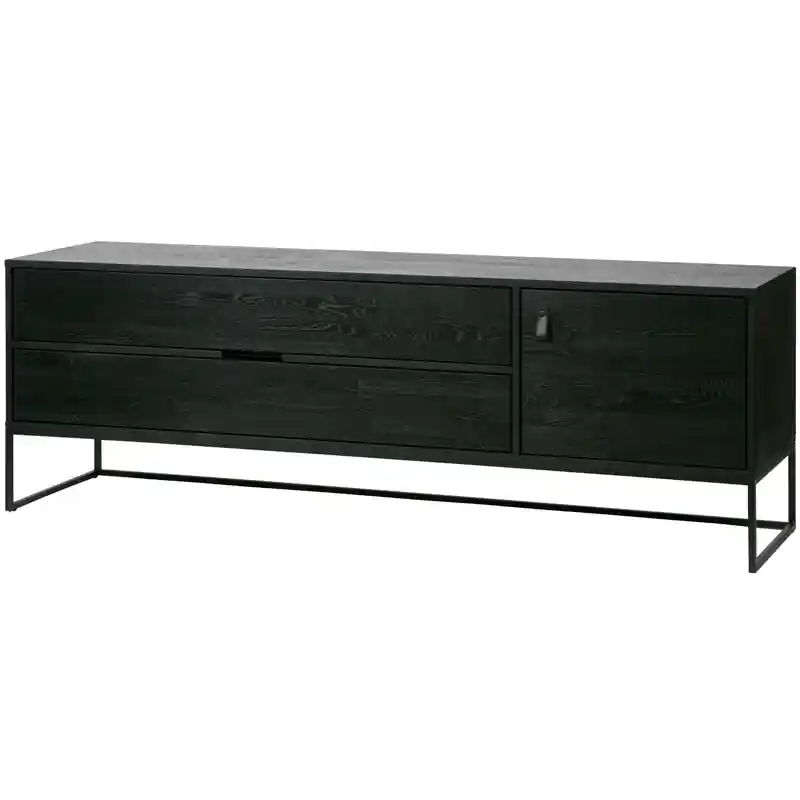 Topkwaliteit WOOOD Silas Tv Meubel - Essen - Blacknight - 60x180x44