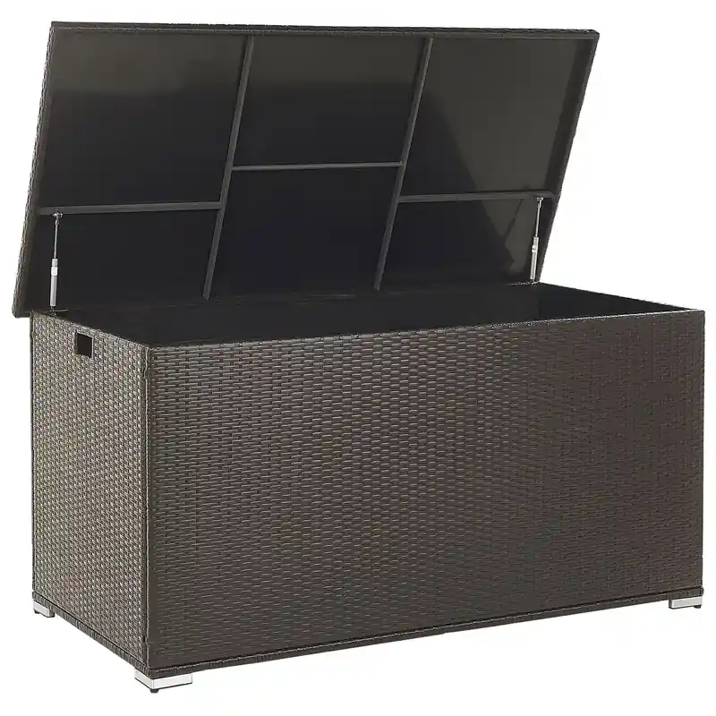 Aanbieding MODENA - Kussenbox - Donkerbruin - 155 cm - PE rotan