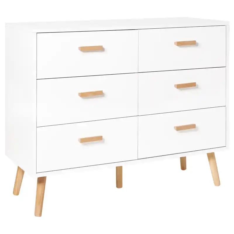 Ambachtelijk NEWARK - Commode - Wit - MDF