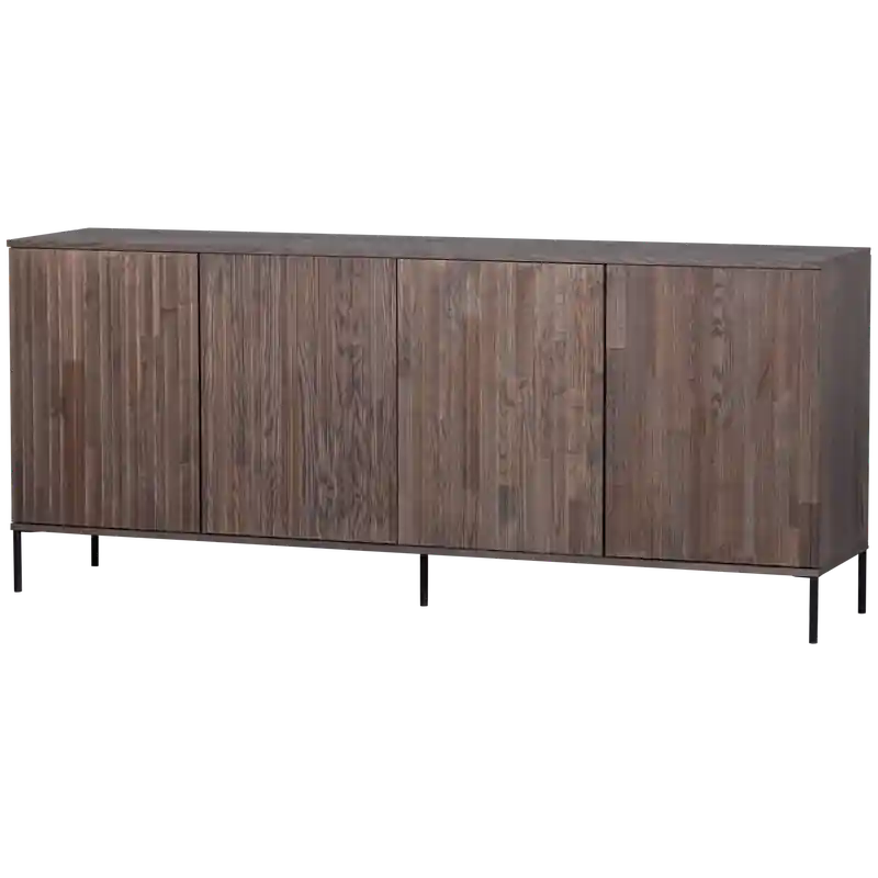 WOOOD New Gravure Dressoir - Essen - Espresso - 85x200x44 Veilige Betaling