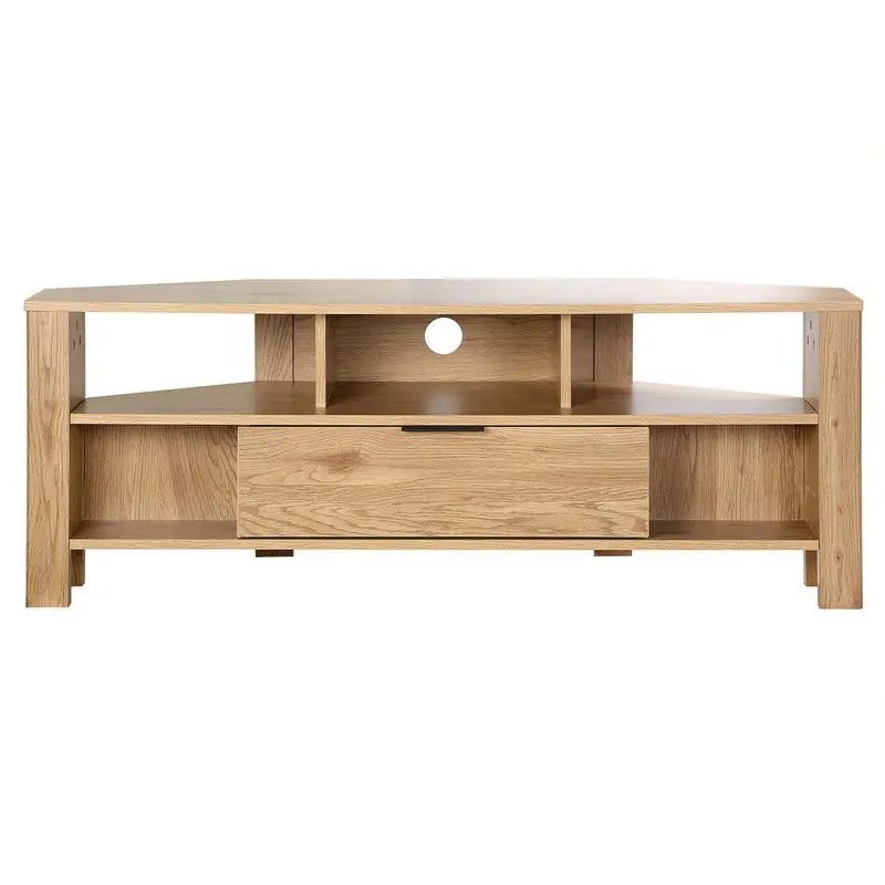 Dagaanbieding Hoek-TV-meubel 1 Lade Eiken Decor - L120 cm