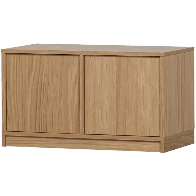 Rechtstreeks Van De Fabrikant vtwonen Modulair Onderkast - Eikenhout Fineer - Naturel - 44x77x40