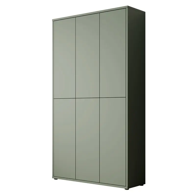 Meubella - Schoenenkast Amber - Groen - 109 cm Geld-Terug-Garantie