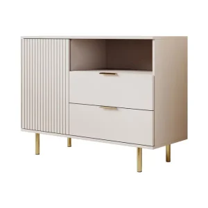 Snelle Levering Meubella - Dressoir Nicola - Beige - 107 cm
