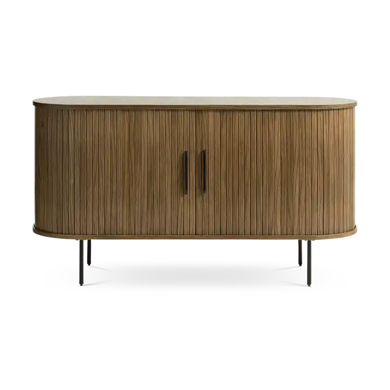 Lenn houten sideboard gerookt eiken - 140 x 45 cm Veilige Betaling