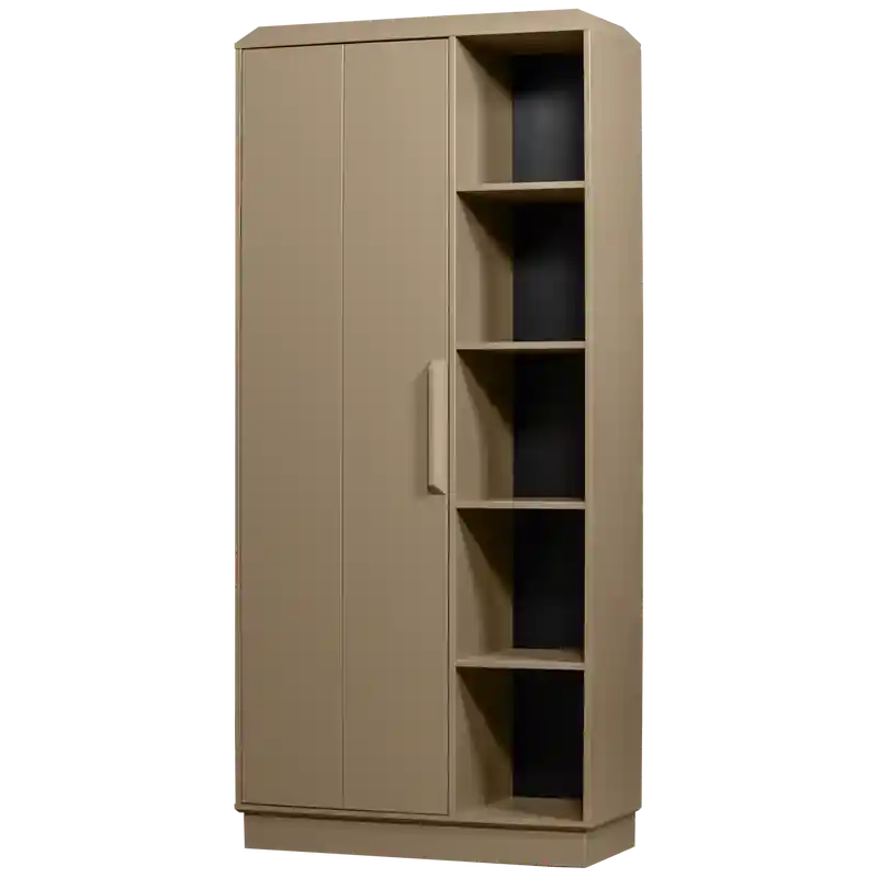 Trendy WOOOD Lowen Opbergkast - Grenen - Mud - 221x100x44