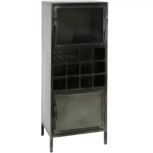 Op = Op AnLi Style Wijnkast Rift Metal