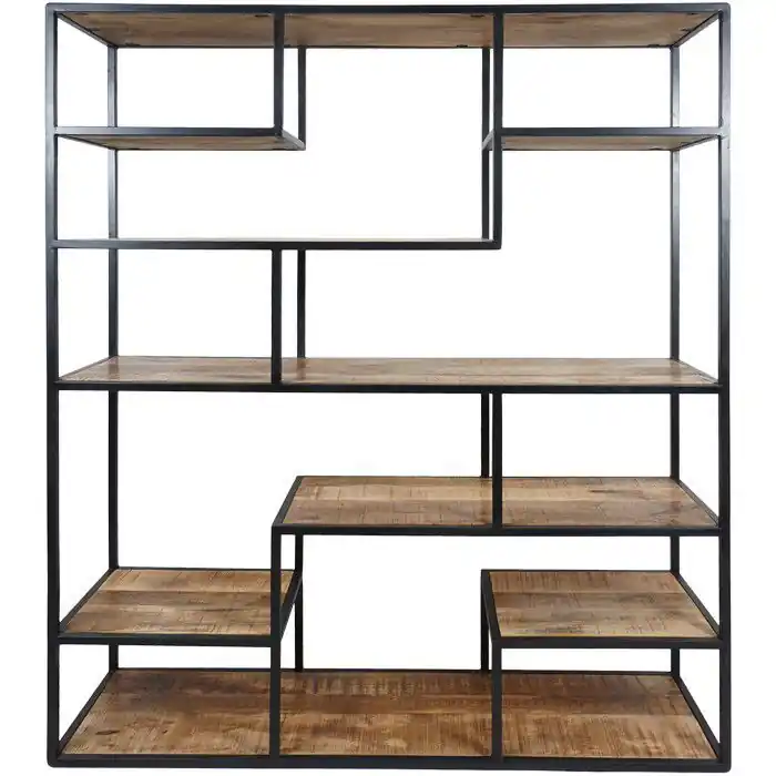 Vakkenkast Huub Hout 210 x 145 cm - Roomdivider Goedkoop