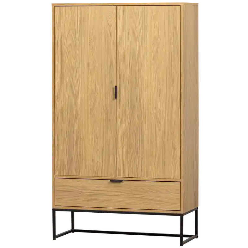 WOOOD Silas 2-Deurs Kast - Eiken - Melamine - 149x85x36 Gecertificeerd