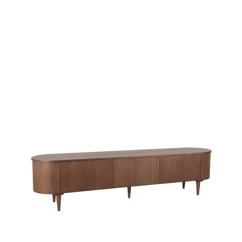 LABEL51 Tv-meubel Oliva - Walnoot - Eiken - 220 cm Handgemaakt