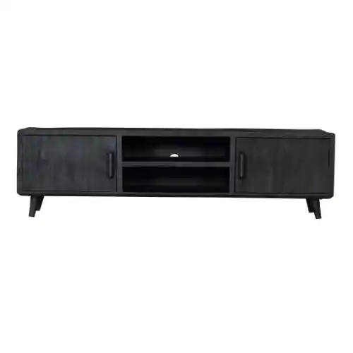 Starfurn Tv meubel Omaha Black | 180 cm Authentiek