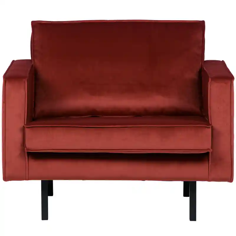 WOOOD Rodeo Fauteuil - Velvet - Chestnut - 85x105x86 Must-Have