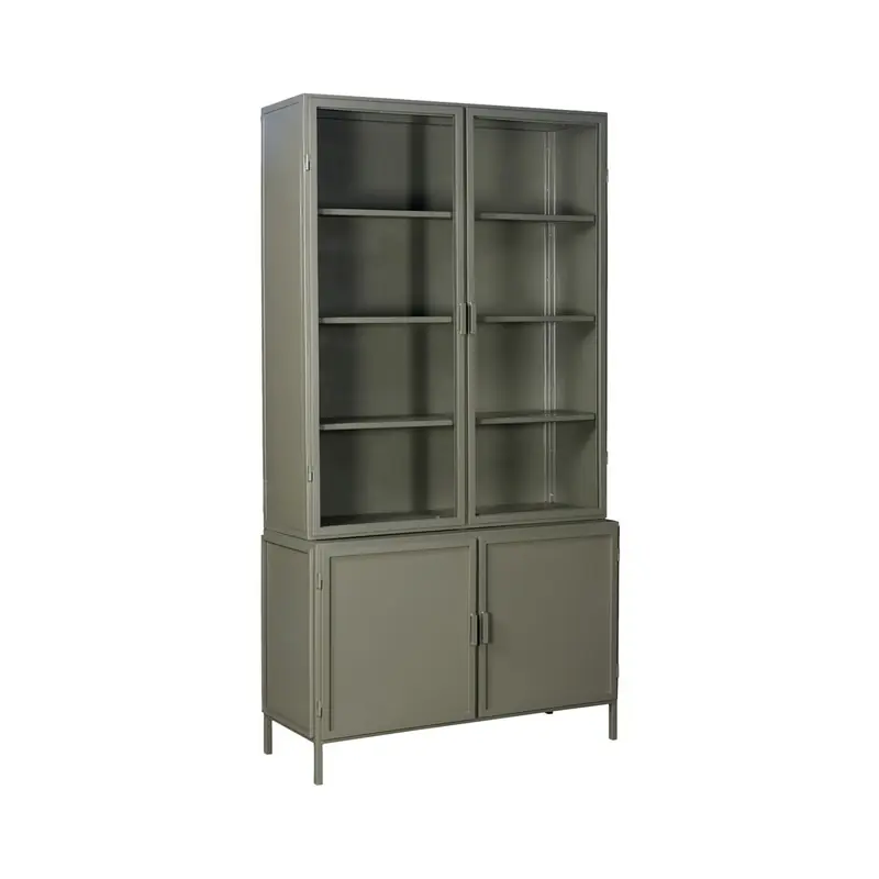 Vitrinekast Garland Olive Green 4 deurs Bestel Nu