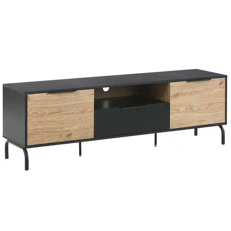 ARKLEY - TV-meubel - Zwart - Vezelplaat Koop Online