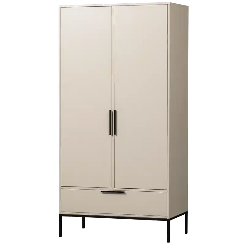 WOOOD Adam 2-deurs kast - Grenen - Dust - 200x100x53 cm Beste Prijs