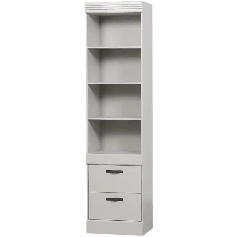 Luxe WOOOD Bold Boekenkast - Grenen - Sneeuwwit - 215x54x43