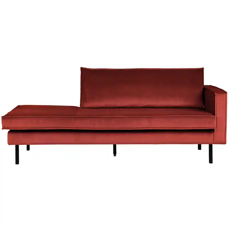WOOOD Rodeo Daybed Rechts - Velvet - Chestnut - 85x266x86/213 Meest Verkocht