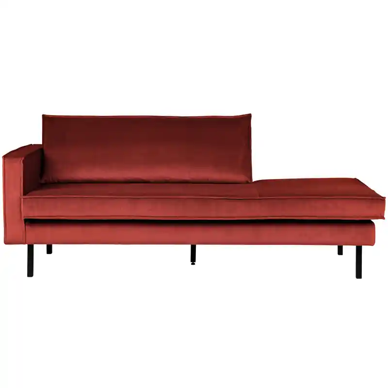 WOOOD Rodeo Daybed Links - Velvet - Chestnut - 85x203x86 Direct Verzonden