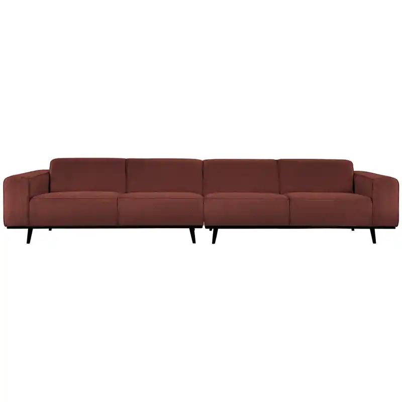 Must-Have WOOOD Statement 4-Zitsbank XL - Bouclé - Chestnut - 77x372x93