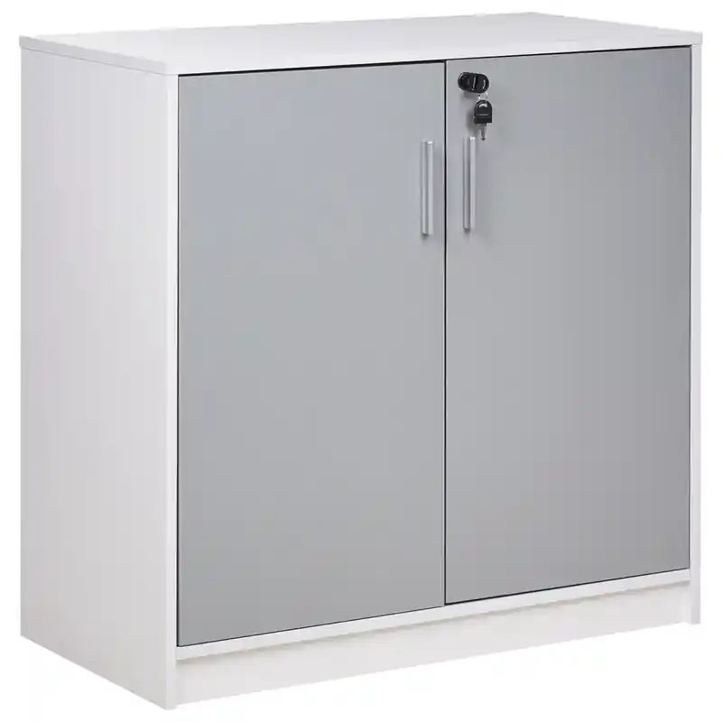 ZEHNA - Sideboard 2 deuren - Lichtgrijs - Vezelplaat Must-Have