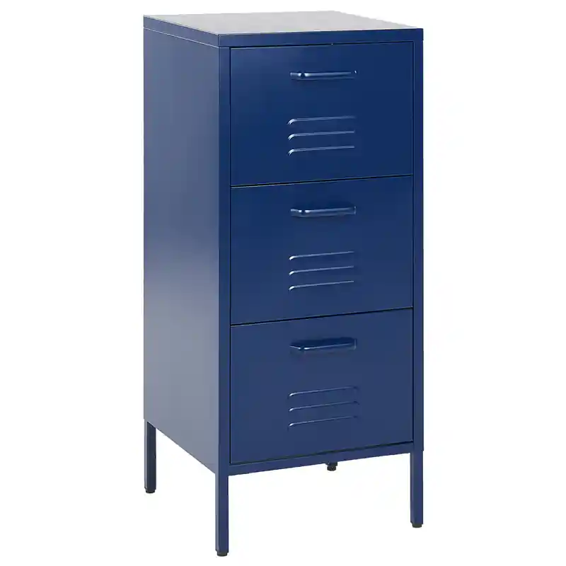Ambachtelijk WOSTOK - Kantoorkast - Marineblauw - Staal