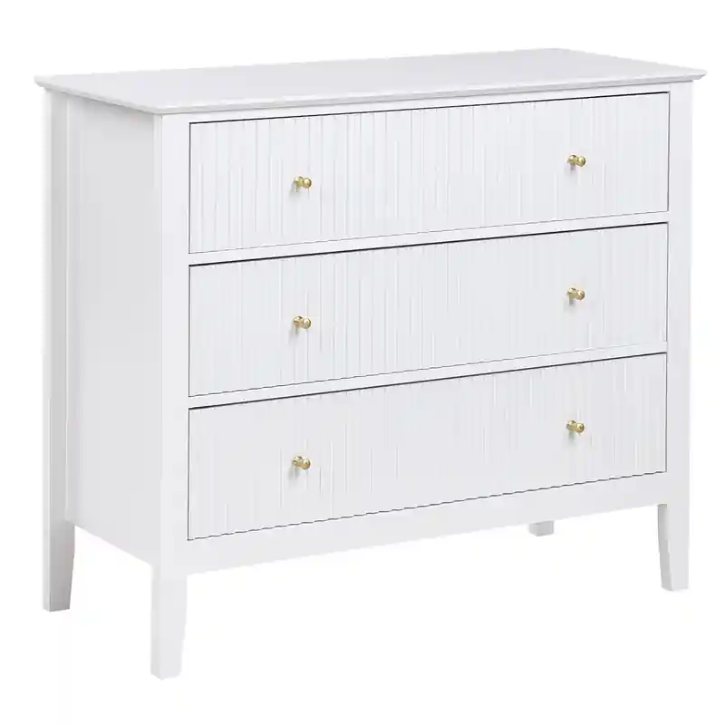 ASSISI - Dressoir 3 lades - Wit - MDF Nieuw