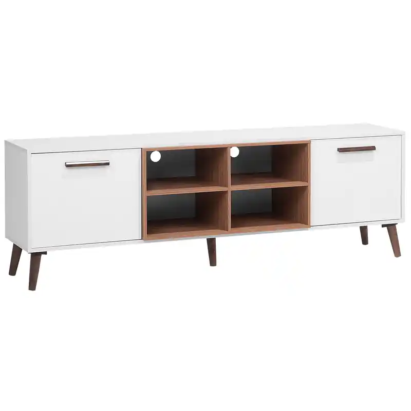 ALLOA  - TV-meubel - Wit - Spaanplaat Nieuw Model