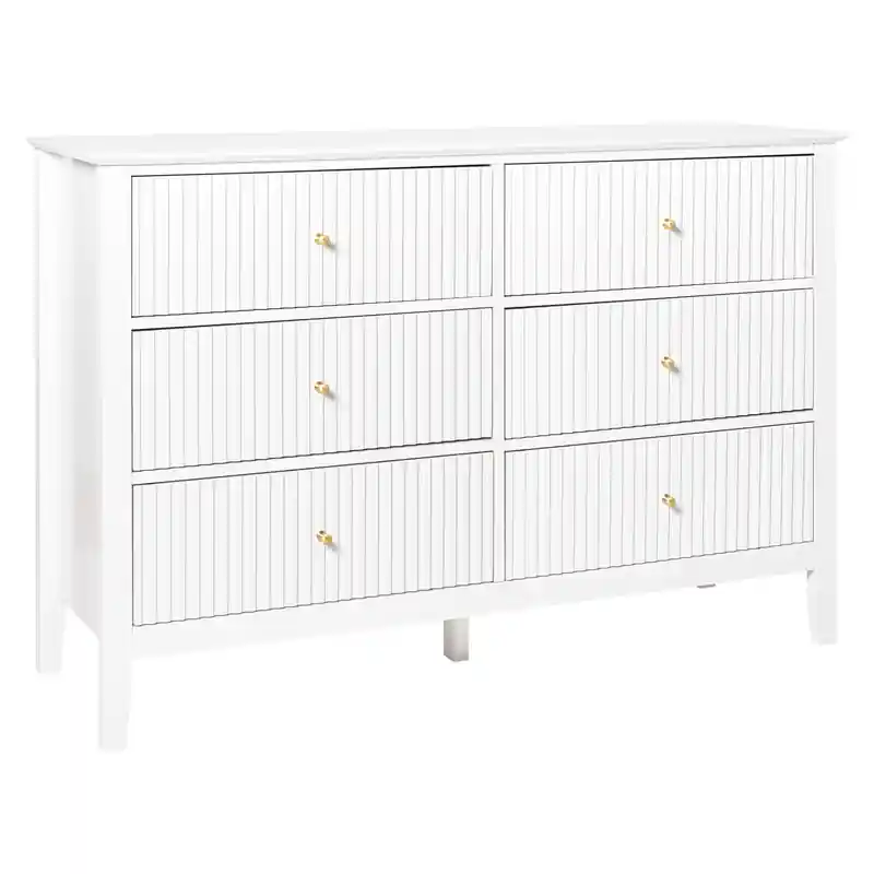 ASSISI - Dressoir 6 lades - Wit - MDF Ambachtelijk
