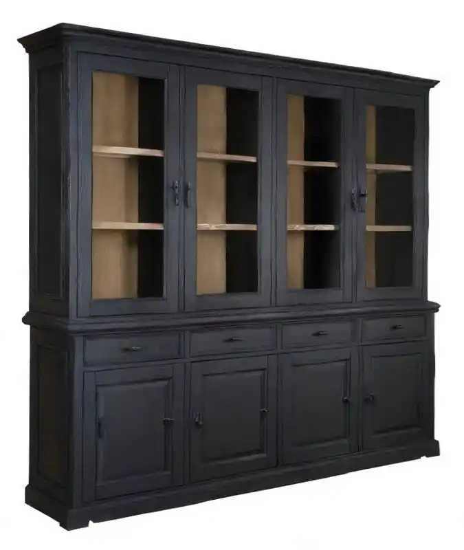 Ardenne Vitrinekast met 2x4 Deuren en 4 Laden – Ashford & Co Seizoensaanbieding