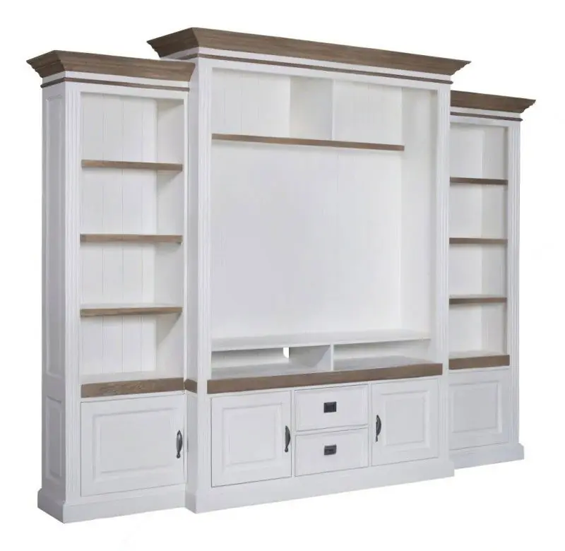Nordell TV Kast met Plank, 2 Deuren, 2 Lades en Extra Zijkasten – Ashford & Co Lage Kosten