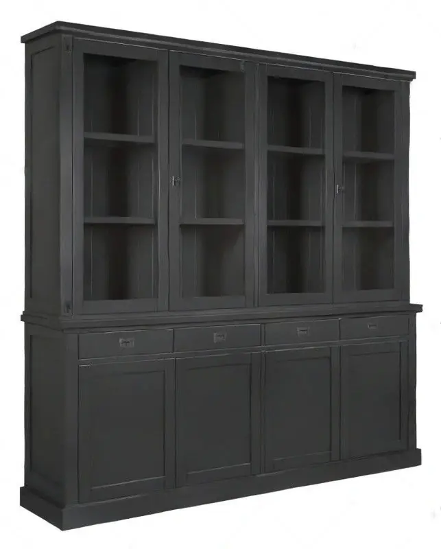Lage Prijs Velin Vitrinekast met 2x4 Deuren en 4 Laden – Ashford & Co
