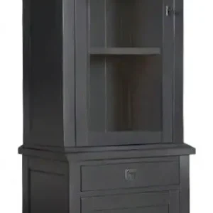 Professioneel Velin Vitrinekast met 2 Deuren (Linksdraaiend) en 1 Lade – Ashford & Co