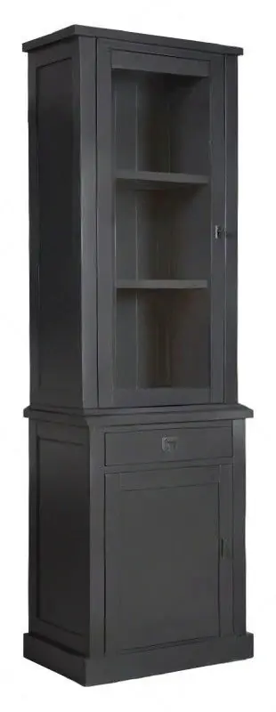Professioneel Velin Vitrinekast met 2 Deuren (Linksdraaiend) en 1 Lade – Ashford & Co