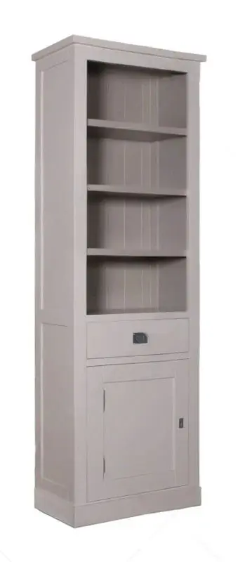 Direct Verzonden Velin Boekenkast met 1 Deur en 1 Lade (Linksdraaiend) – Ashford & Co