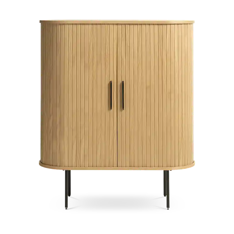 Weekendaanbieding Lenn houten opbergkast naturel - 118 x 100 cm
