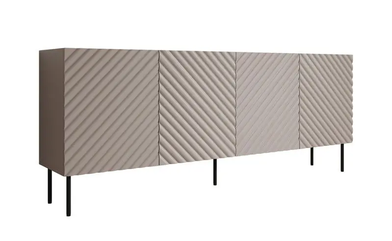 Meubella - Dressoir Laguna - Beige - 200 cm Laatste Kans
