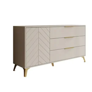 Hete Deal Meubella - Dressoir Xiano - Beige - 153 cm