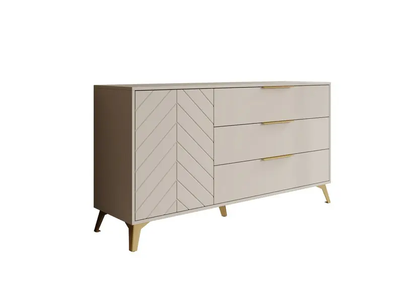 Hete Deal Meubella - Dressoir Xiano - Beige - 153 cm