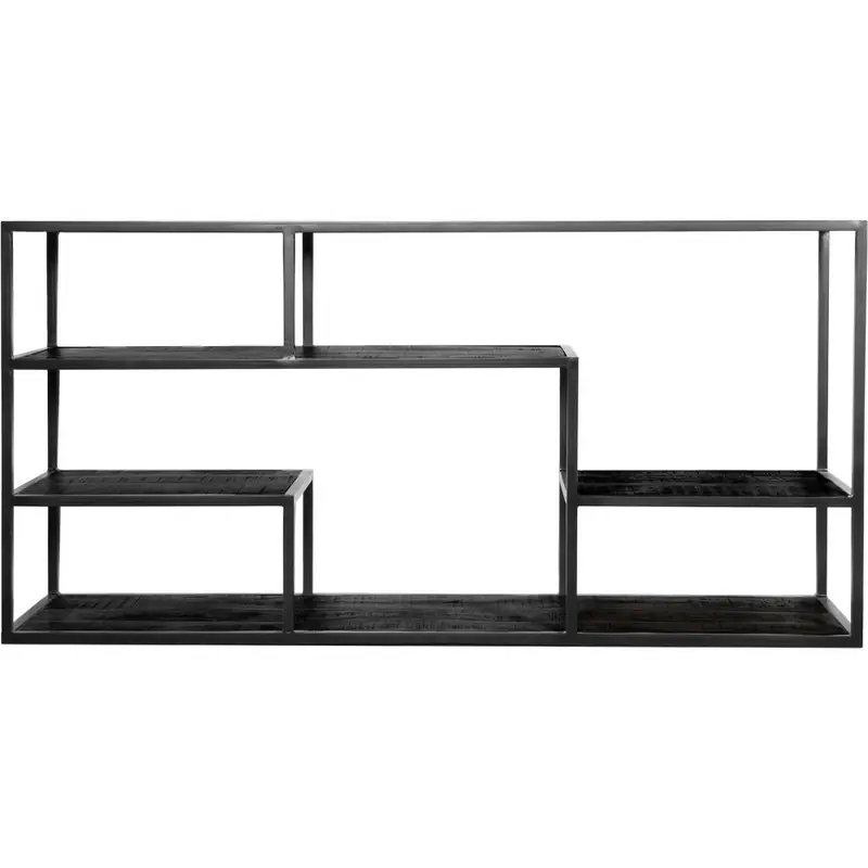 Dressoir Huub Zwart Mangohout 158 cm Voordeelprijs