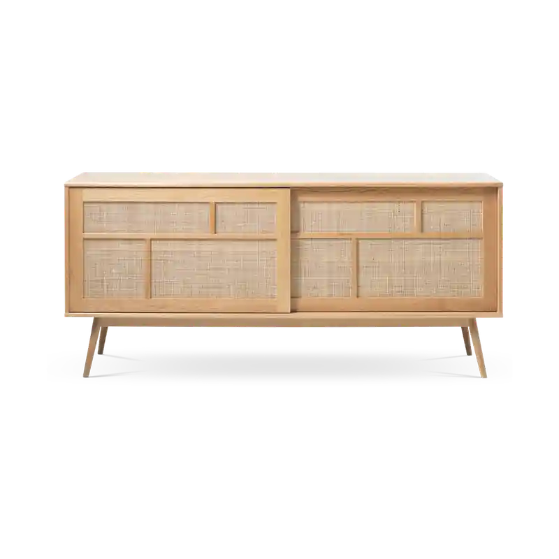 Boas houten sideboard naturel - 180 x 45 cm Beperkte Voorraad