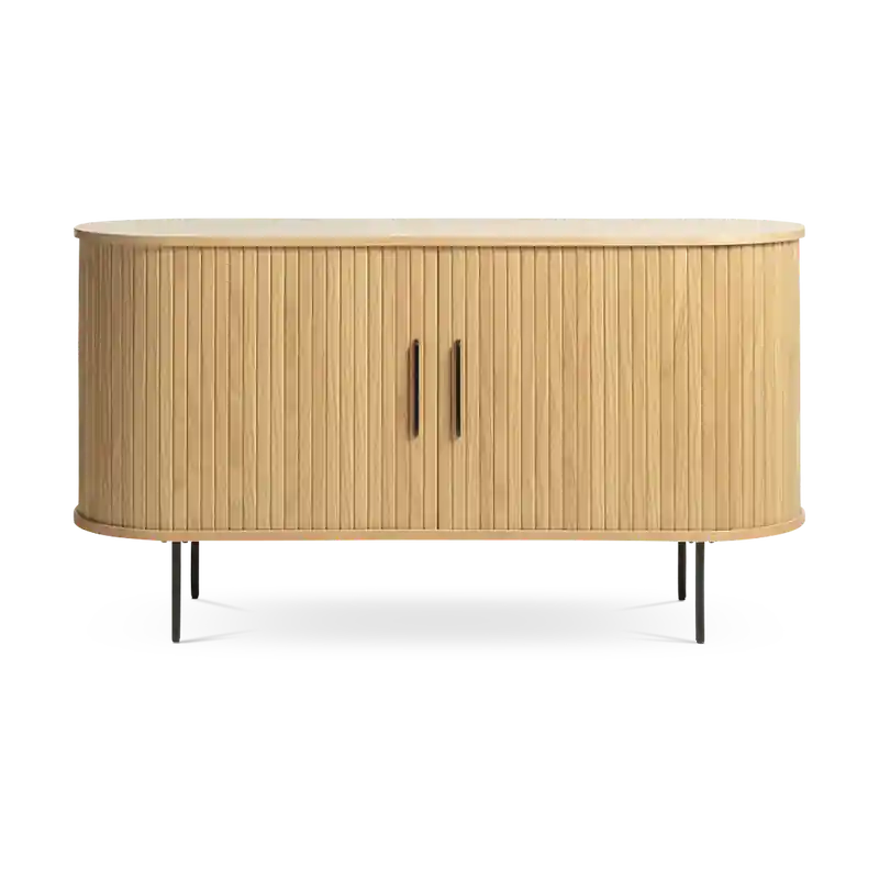 Wereldwijde Verzending Lenn houten sideboard naturel - 140 x 45 cm